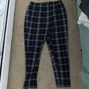 Plaid leggings